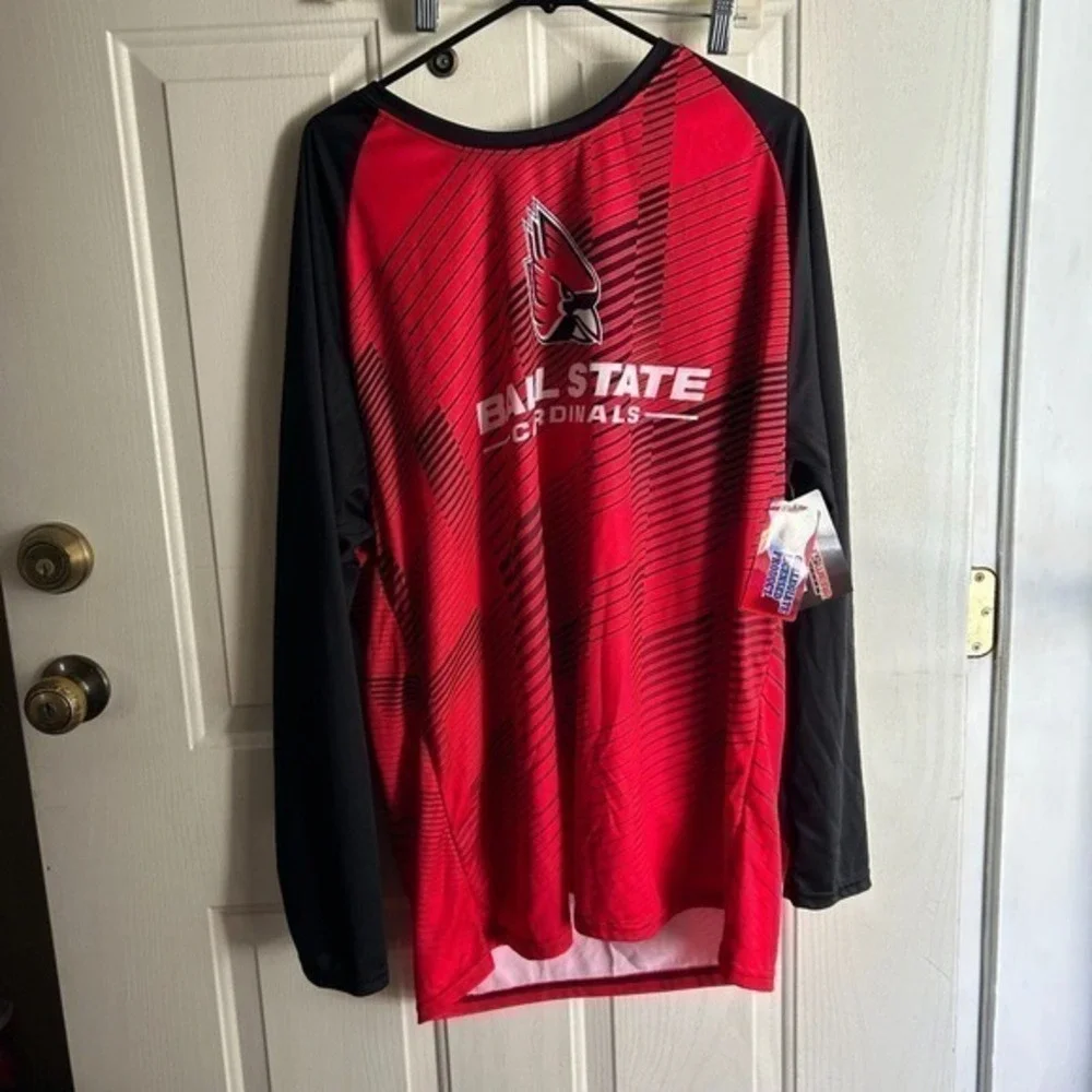 Ball State Cardinals‎ Shirt Mens 2XL Red White Graphic T-Shirtr